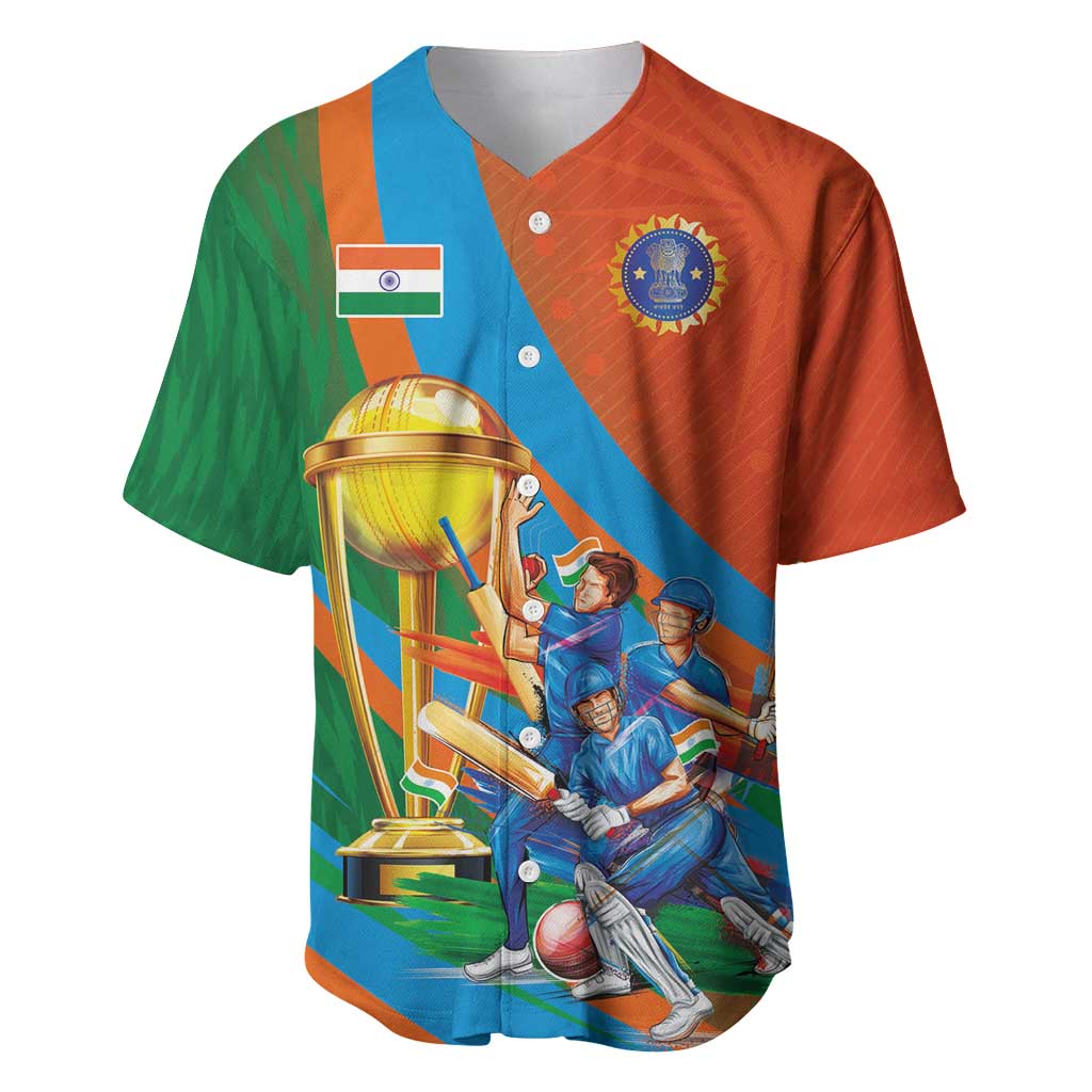 Indian Cricket Men in Blue The Champion 2025 Baseball Jersey