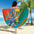 Indian Cricket Men in Blue The Champion 2025 Beach Blanket