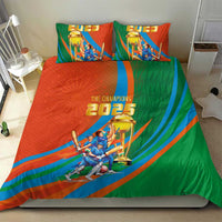 Indian Cricket Men in Blue The Champion 2025 Bedding Set
