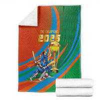 Indian Cricket Men in Blue The Champion 2025 Blanket