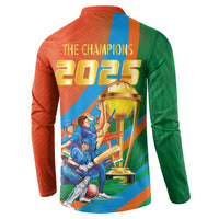 Indian Cricket Men in Blue The Champion 2025 Button Sweatshirt