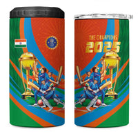 Indian Cricket Men in Blue The Champion 2025 4 in 1 Can Cooler Tumbler