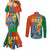 Indian Cricket Men in Blue The Champion 2025 Couples Matching Mermaid Dress and Long Sleeve Button Shirt