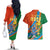 Indian Cricket Men in Blue The Champion 2025 Couples Matching Off The Shoulder Long Sleeve Dress and Hawaiian Shirt