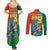 Indian Cricket Men in Blue The Champion 2025 Couples Matching Summer Maxi Dress and Long Sleeve Button Shirt