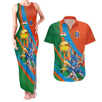 Indian Cricket Men in Blue The Champion 2025 Couples Matching Tank Maxi Dress and Hawaiian Shirt