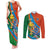 Indian Cricket Men in Blue The Champion 2025 Couples Matching Tank Maxi Dress and Long Sleeve Button Shirt