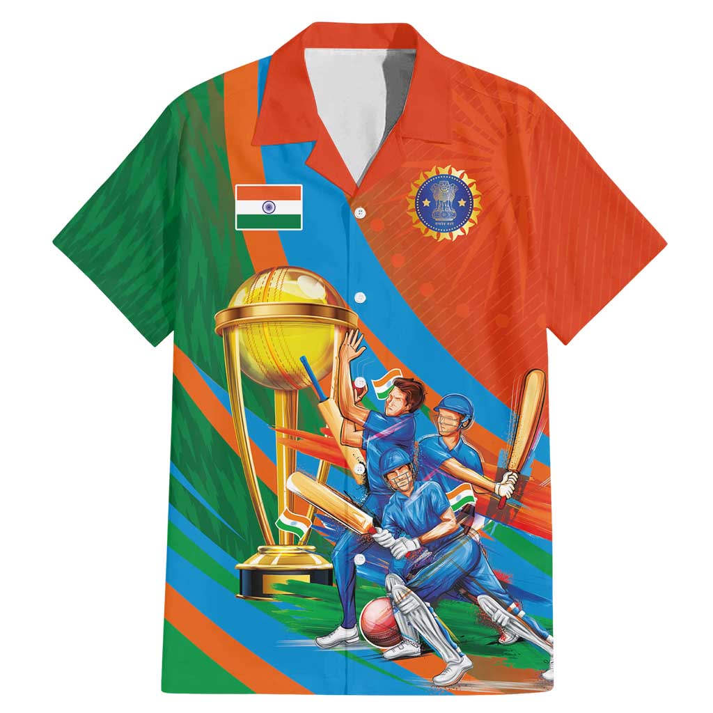 Indian Cricket Men in Blue The Champion 2025 Family Matching Mermaid Dress and Hawaiian Shirt
