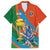 Indian Cricket Men in Blue The Champion 2025 Family Matching Off The Shoulder Long Sleeve Dress and Hawaiian Shirt