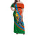 Indian Cricket Men in Blue The Champion 2025 Family Matching Off Shoulder Maxi Dress and Hawaiian Shirt