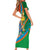 Indian Cricket Men in Blue The Champion 2025 Family Matching Short Sleeve Bodycon Dress and Hawaiian Shirt