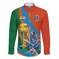 Indian Cricket Men in Blue The Champion 2025 Family Matching Tank Maxi Dress and Hawaiian Shirt