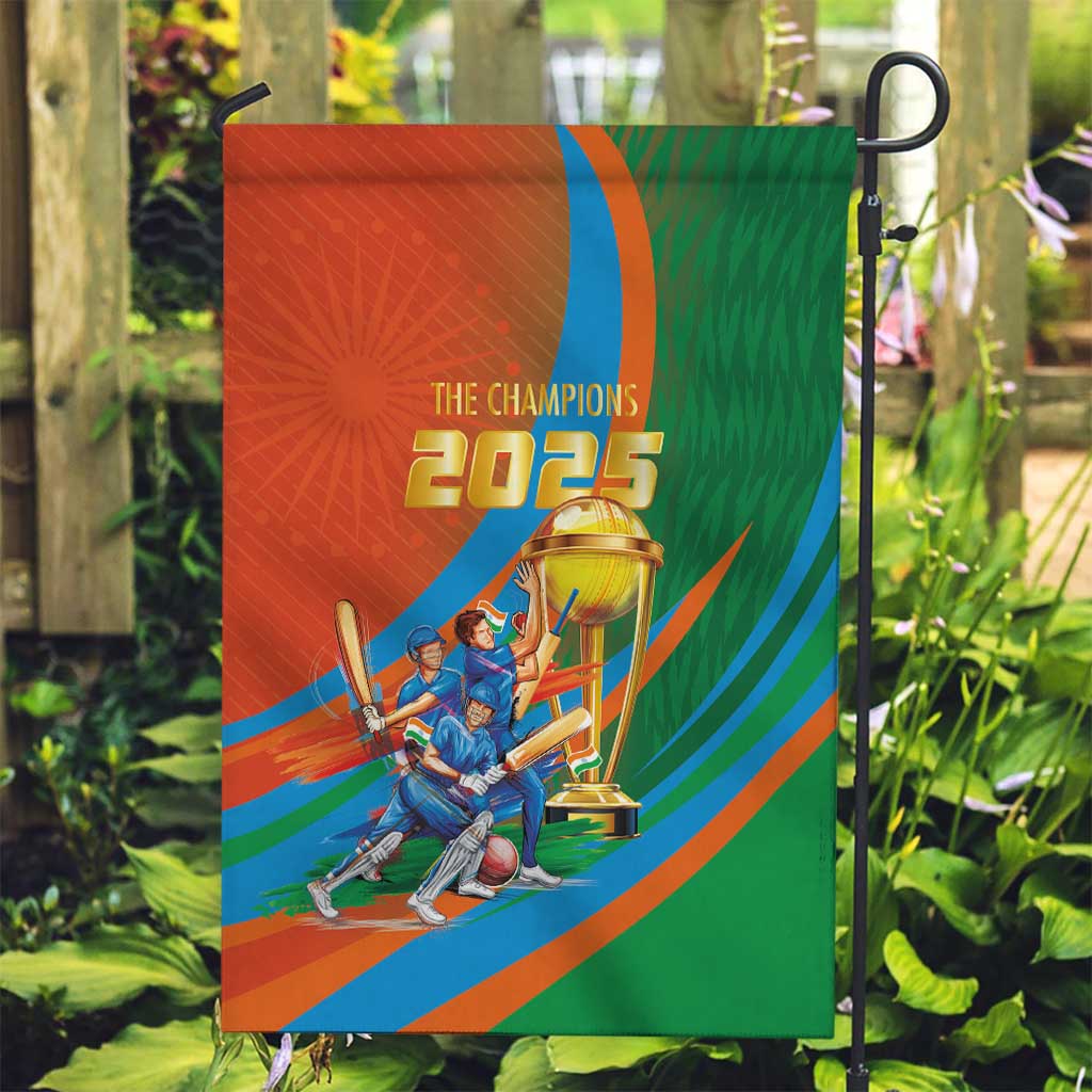 Indian Cricket Men in Blue The Champion 2025 Garden Flag