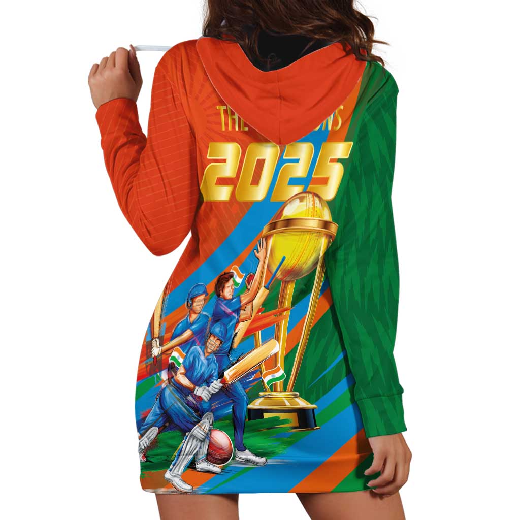 Indian Cricket Men in Blue The Champion 2025 Hoodie Dress
