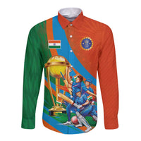 Indian Cricket Men in Blue The Champion 2025 Long Sleeve Button Shirt
