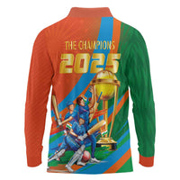 Indian Cricket Men in Blue The Champion 2025 Long Sleeve Polo Shirt