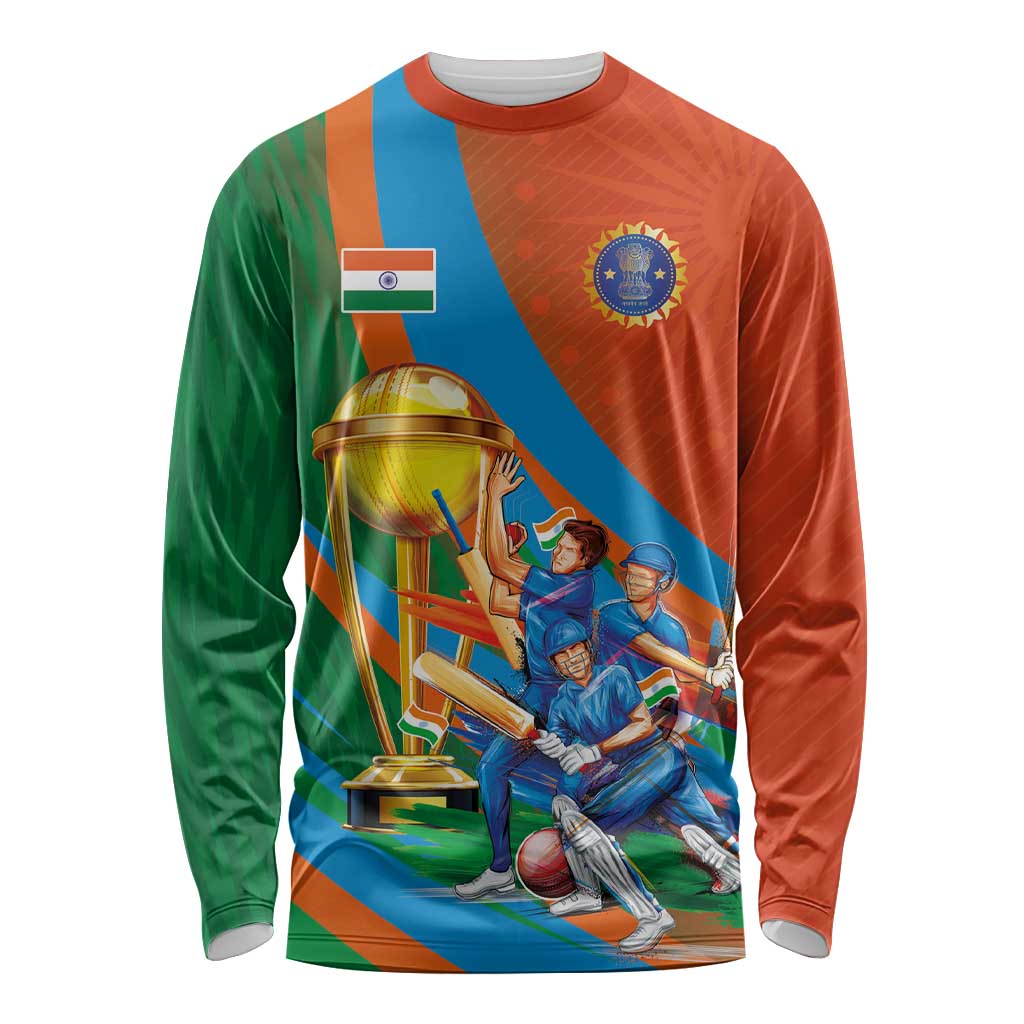 Indian Cricket Men in Blue The Champion 2025 Long Sleeve Shirt