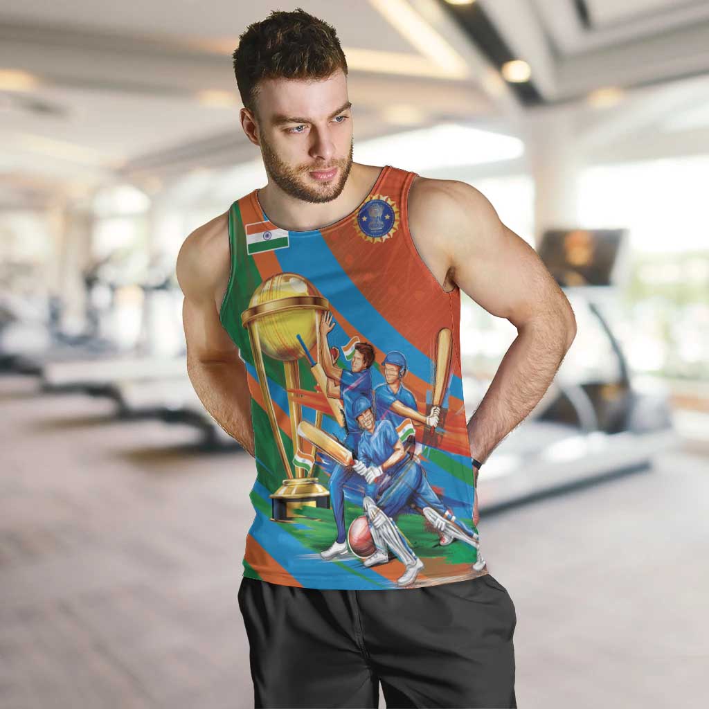 Indian Cricket Men in Blue The Champion 2025 Men Tank Top