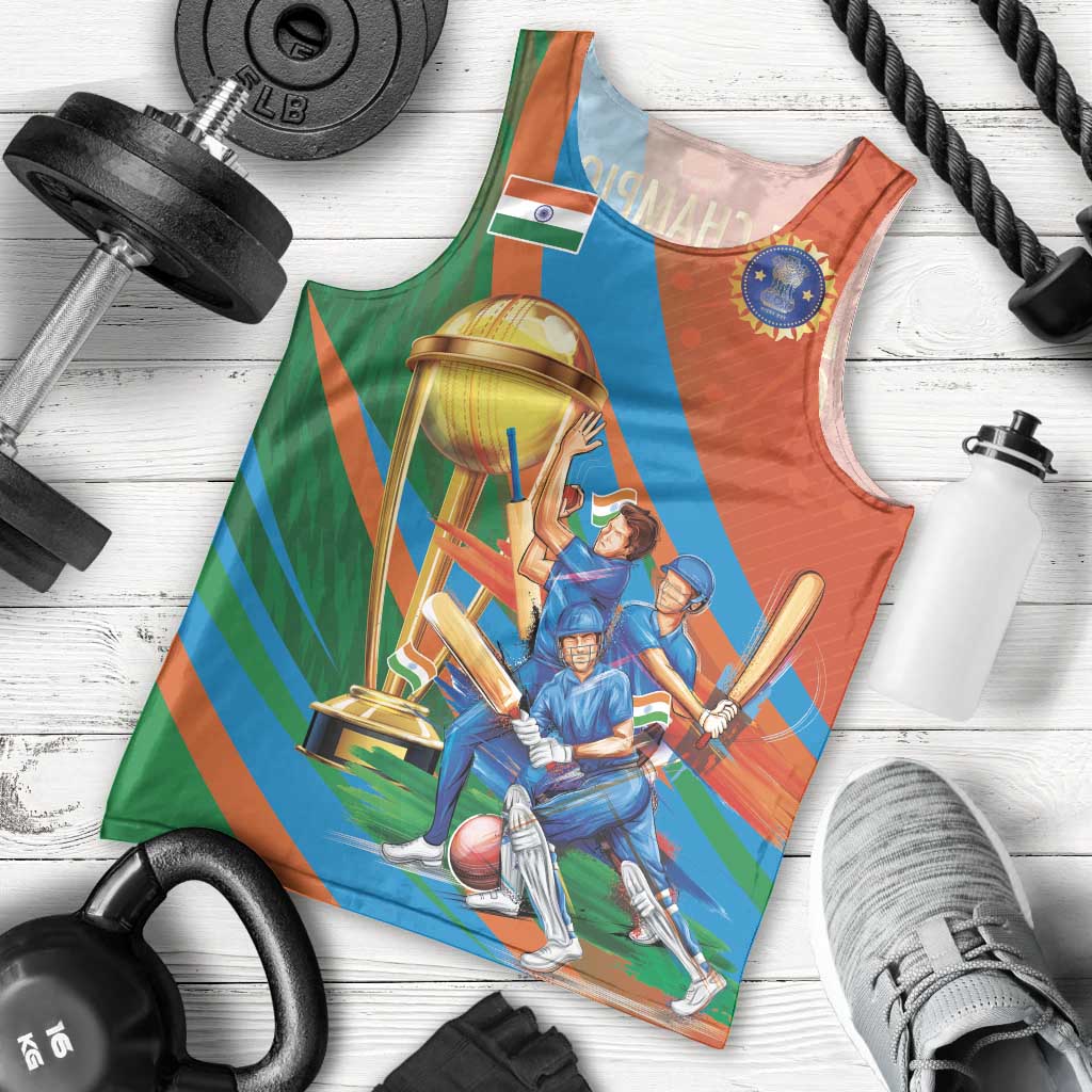 Indian Cricket Men in Blue The Champion 2025 Men Tank Top