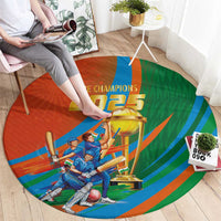 Indian Cricket Men in Blue The Champion 2025 Round Carpet