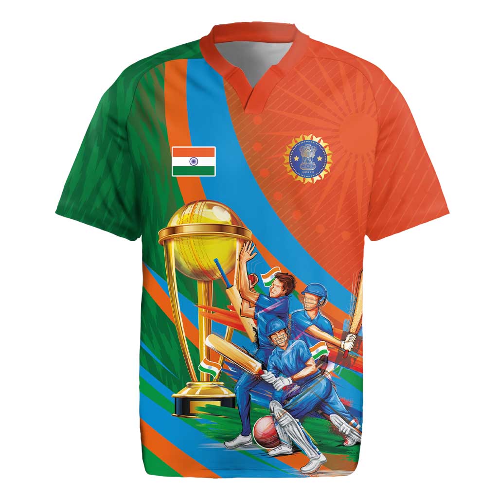 Indian Cricket Men in Blue The Champion 2025 Rugby Jersey