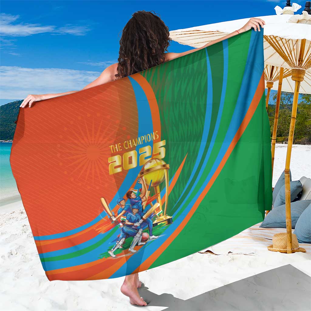 Indian Cricket Men in Blue The Champion 2025 Sarong