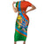 Indian Cricket Men in Blue The Champion 2025 Short Sleeve Bodycon Dress