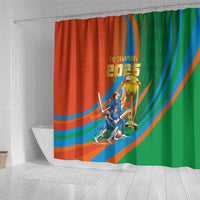 Indian Cricket Men in Blue The Champion 2025 Shower Curtain