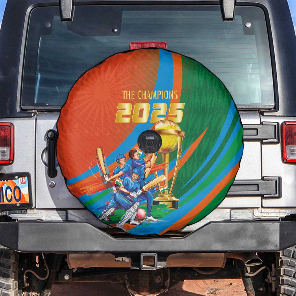 Indian Cricket Men in Blue The Champion 2025 Spare Tire Cover