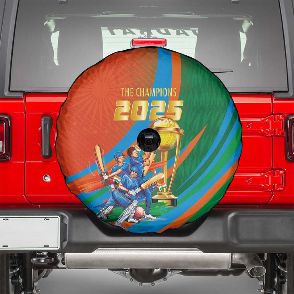 Indian Cricket Men in Blue The Champion 2025 Spare Tire Cover