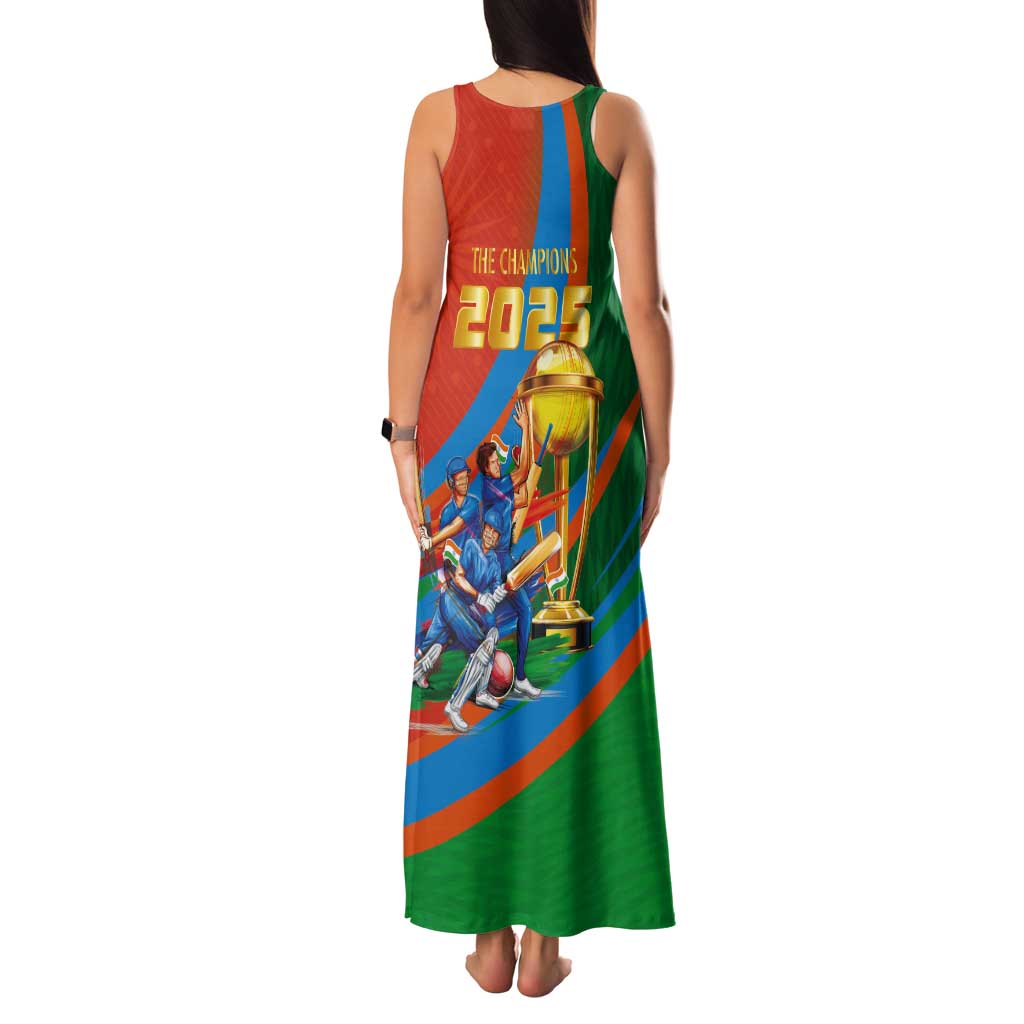 Indian Cricket Men in Blue The Champion 2025 Tank Maxi Dress