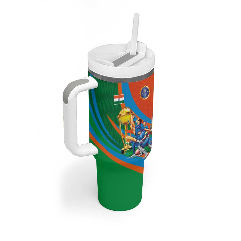 Indian Cricket Men in Blue The Champion 2025 Tumbler With Handle