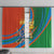 Indian Cricket Men in Blue The Champion 2025 Window Curtain