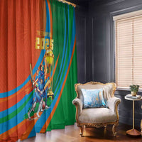 Indian Cricket Men in Blue The Champion 2025 Window Curtain