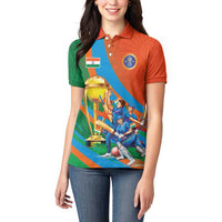 Indian Cricket Men in Blue The Champion 2025 Women Polo Shirt