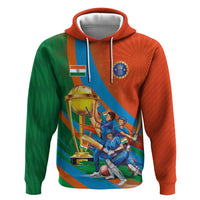Indian Cricket Men in Blue The Champion 2025 Zip Hoodie