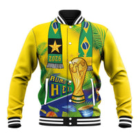 Brasil Football Custom Baseball Jacket Rumo ao Hexa 2026