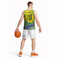 Brasil Football Custom Basketball Jersey Rumo ao Hexa 2026