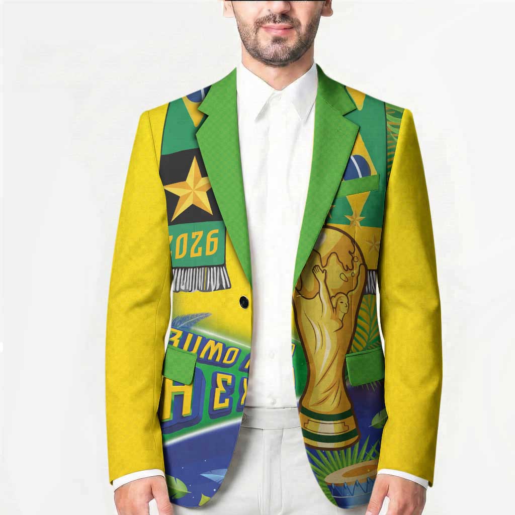 Brasil Football Custom Blazer Rumo ao Hexa 2026