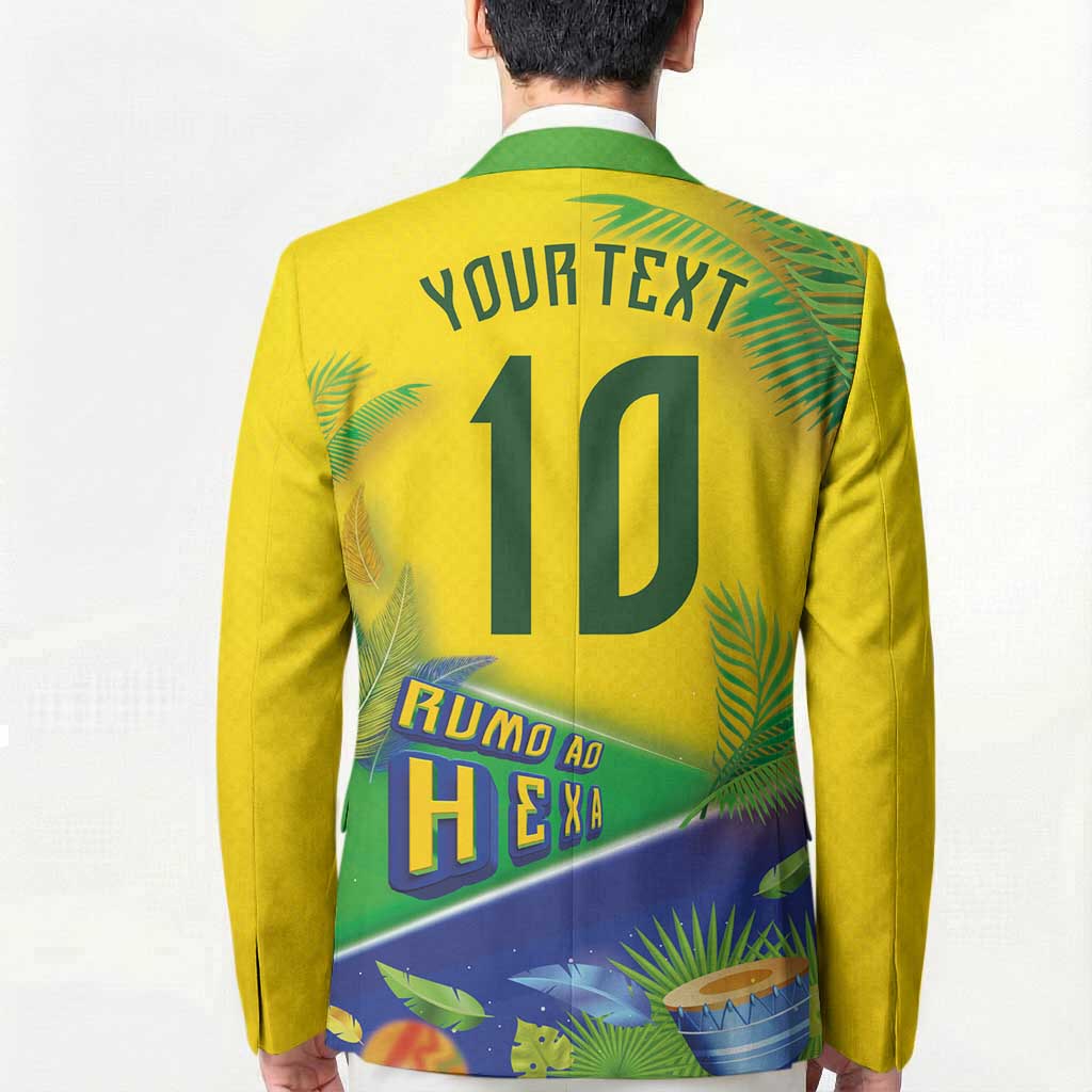 Brasil Football Custom Blazer Rumo ao Hexa 2026