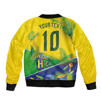 Brasil Football Custom Bomber Jacket Rumo ao Hexa 2026