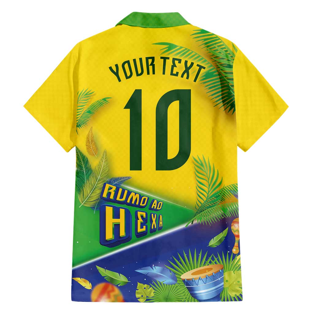 Brasil Football Custom Hawaiian Shirt Rumo ao Hexa 2026