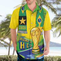 Brasil Football Custom Hawaiian Shirt Rumo ao Hexa 2026