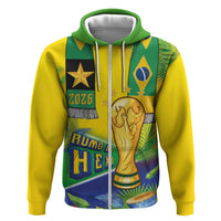 Brasil Football Custom Hoodie Rumo ao Hexa 2026
