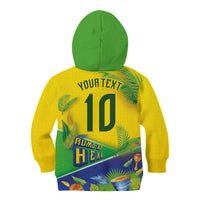 Brasil Football Custom Kid Hoodie Rumo ao Hexa 2026