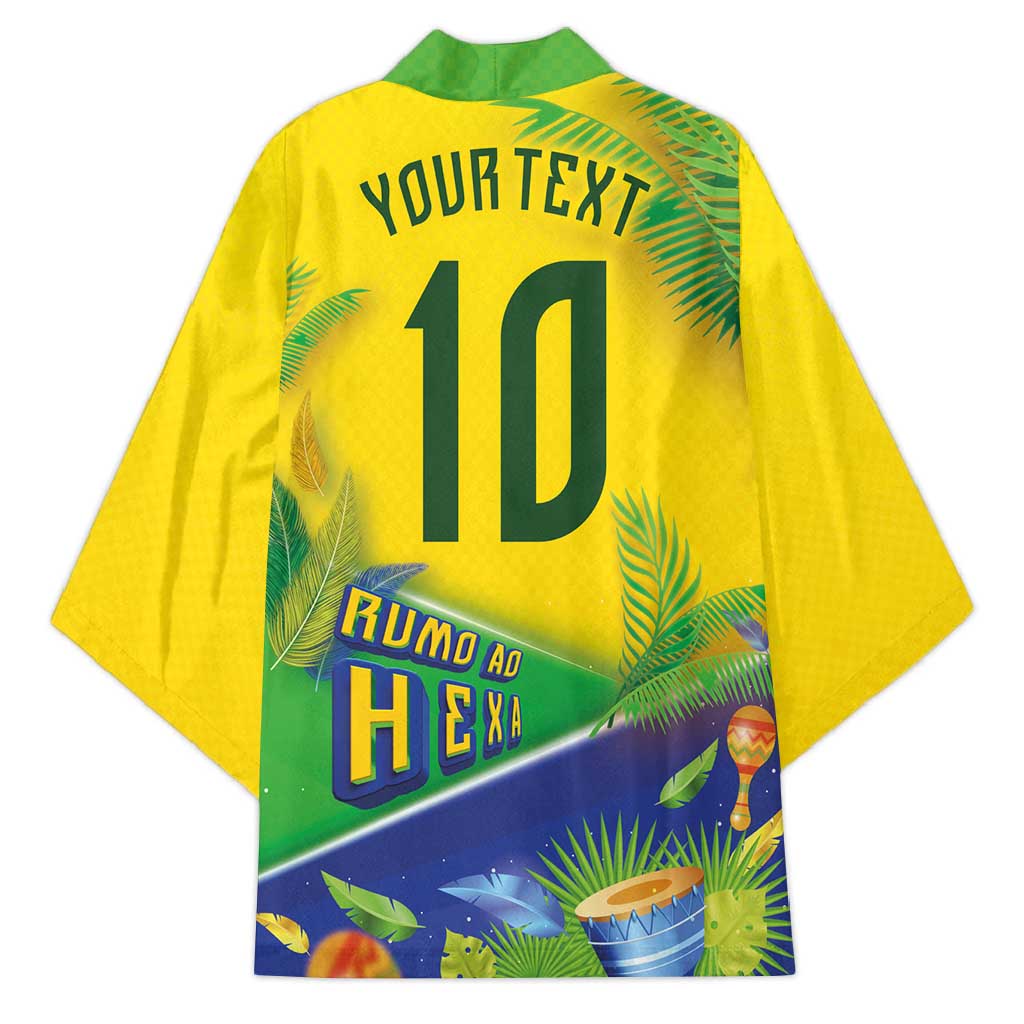 Brasil Football Custom Kimono Rumo ao Hexa 2026