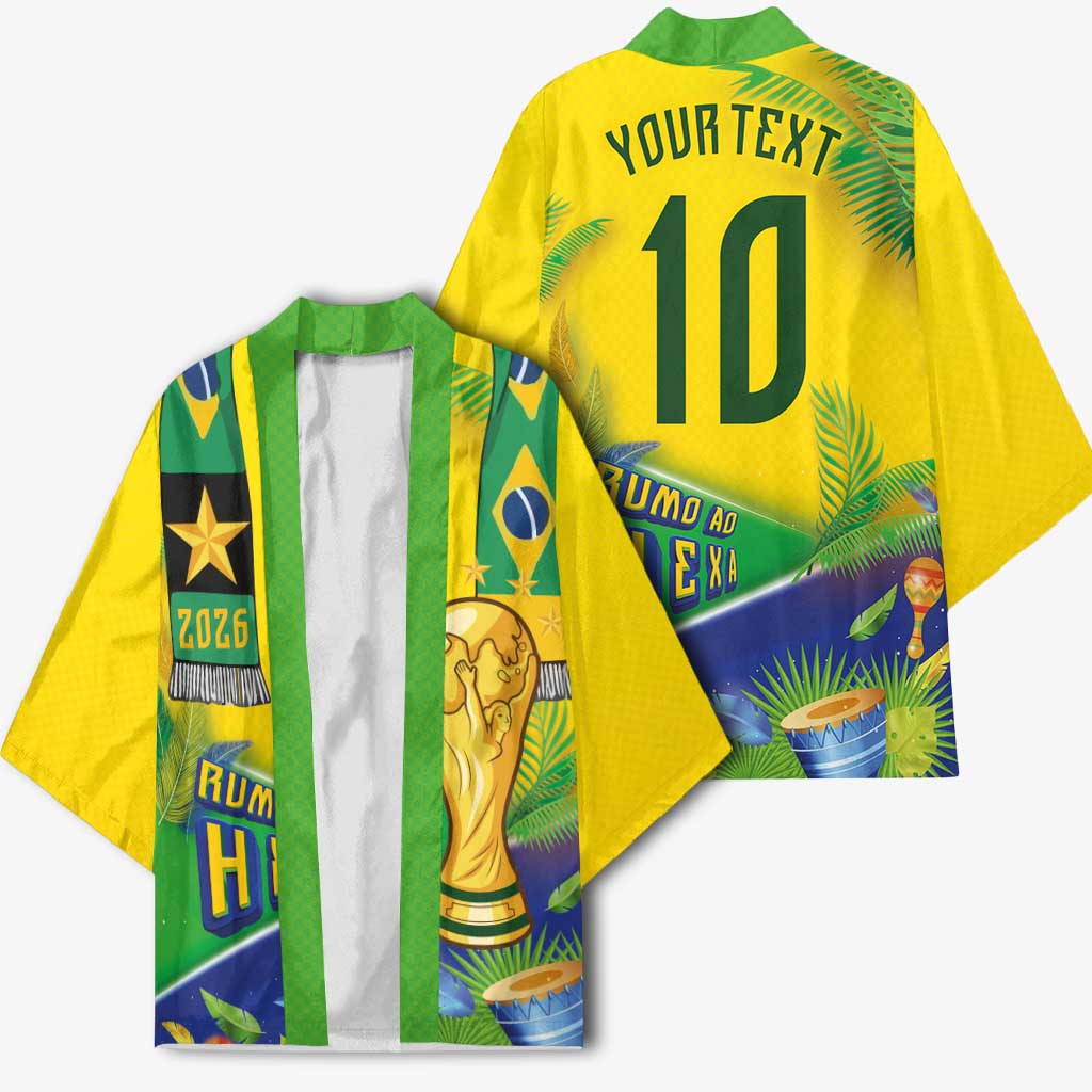 Brasil Football Custom Kimono Rumo ao Hexa 2026