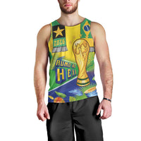 Brasil Football Custom Men Tank Top Rumo ao Hexa 2026