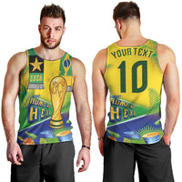 Brasil Football Custom Men Tank Top Rumo ao Hexa 2026