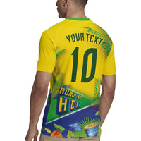 Brasil Football Custom Rugby Jersey Rumo ao Hexa 2026
